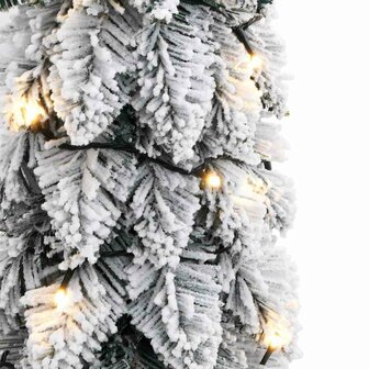 Kunstkerstboom met verlichting en sneeuw 45 LED&amp;apos;s 90 cm 6