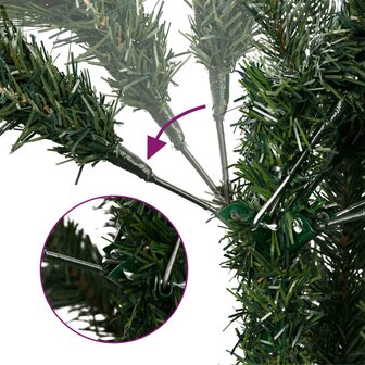 Kunstkerstboom 120 cm PVC en staal Roze 5