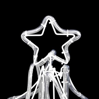 Kerstfiguur kerstboom met warmwitte LED&amp;apos;s 87x87x93 cm 5