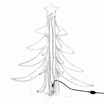 Kerstfiguur kerstboom met warmwitte LED&amp;apos;s 87x87x93 cm 6