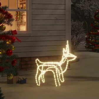 Kerstfiguur rendier warmwit 60x30x60 cm 1