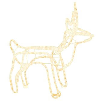 Kerstfiguur rendier warmwit 60x30x60 cm 2