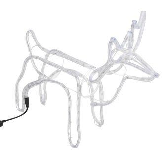 Kerstfiguur rendier warmwit 60x30x60 cm 5