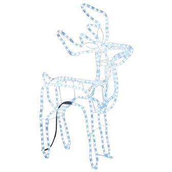 Kerstfiguur rendier koudwit 76x42x87 cm 2