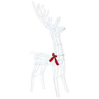 3D Kerst Rendier LOVIISA 300 LED&amp;apos;s Koel wit 70 x 26 x 128 cm 2