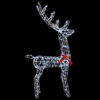 3D Kerst Rendier LOVIISA 300 LED&amp;apos;s Koel wit 70 x 26 x 128 cm 4
