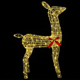 3D Kerst Rendier LOVIISA 110 LED&amp;apos;s Warmwit 70 x 26 x 100 cm 4