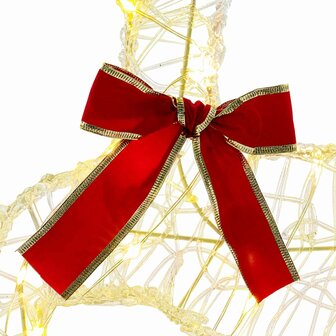 Kerst Rendier 2 st 40 LED&amp;apos;s Warmwit 43 x 19 x 65 cm 7