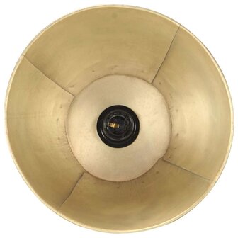 Vloerlamp E27 massief mangohout messingkleurig 7
