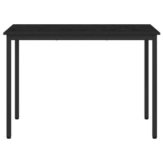 Eettafels 110 x 55 x 75 cm Bewerkt hout Zwart eiken Rechthoekig 5