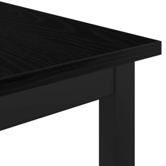 Eettafels 110 x 55 x 75 cm Bewerkt hout Zwart eiken Rechthoekig 7