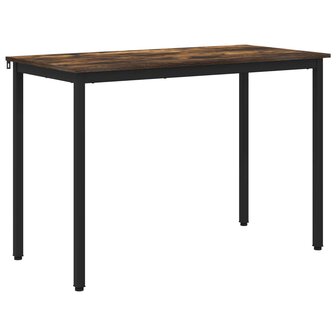 Eettafels 110 x 55 x 75 cm Bewerkt hout Gerookt eiken 2