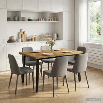 Live Edge Eettafel 90 x 55 x 75 cm Massief Acaciahout 1