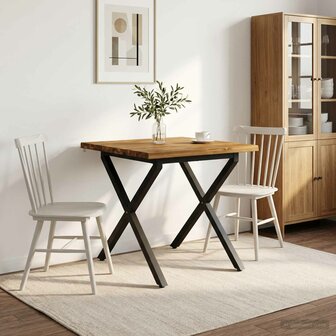 Live Edge Eettafel 60 x 55 x 75 cm Massief Acaciahout 1