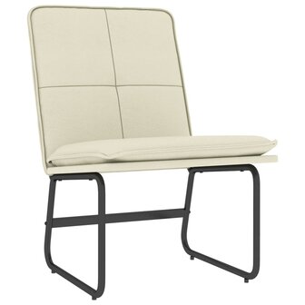 Loungestoel 54x75x76 cm kunstleer cr&egrave;mekleurig 2