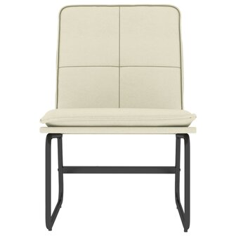 Loungestoel 54x75x76 cm kunstleer cr&egrave;mekleurig 3