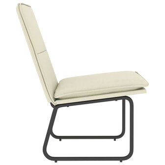 Loungestoel 54x75x76 cm kunstleer cr&egrave;mekleurig 5