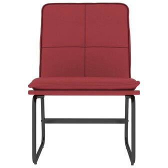 Loungestoel 54x75x76 cm kunstleer wijnrood 3