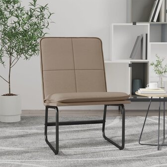 Loungestoel 54x75x76 cm kunstleer cappuccinokleurig 1