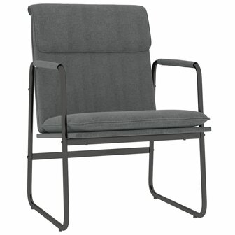 Loungestoel 55x64x80 cm stof donkergrijs 2