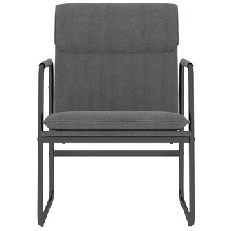 Loungestoel 55x64x80 cm stof donkergrijs 3