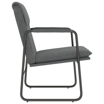 Loungestoel 55x64x80 cm stof donkergrijs 5