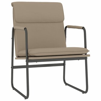Loungestoel 55x64x80 cm kunstleer cappuccinokleurig 2