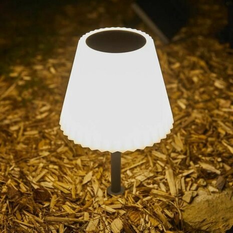 Bureaulamp Lumisky Lady Spike Bouffant Wit Metaal 3