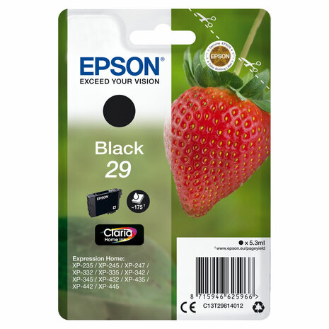 Originele inktcartridge Epson 29 K Zwart 1
