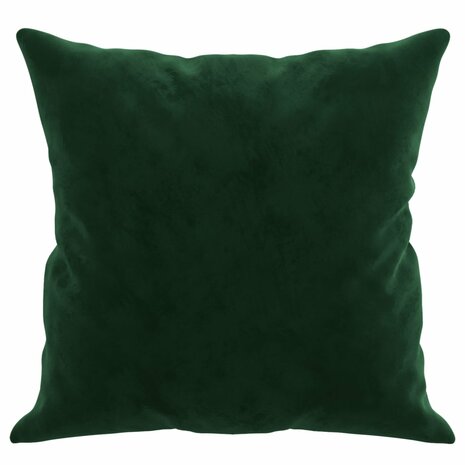 Sierkussens 2 st 40x40 cm fluweel donkergroen 4