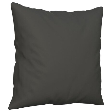 Sierkussens 2 st 40x40 cm microvezelstof donkergrijs 3