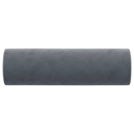 Sierkussens 2 st 15x50 cm fluweel donkergrijs 4