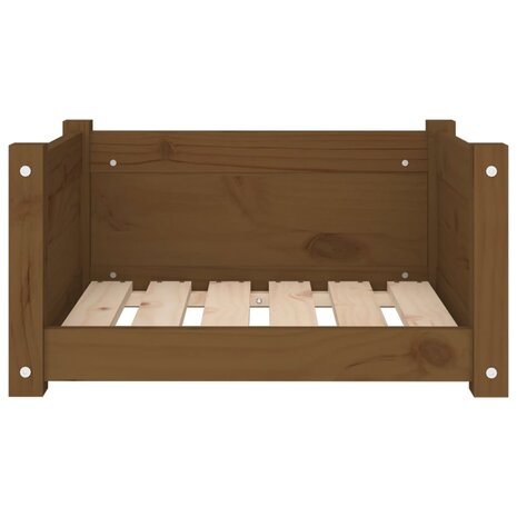 Hondenmand 55,5x45,5x28 cm massief grenenhout honingbruin 5