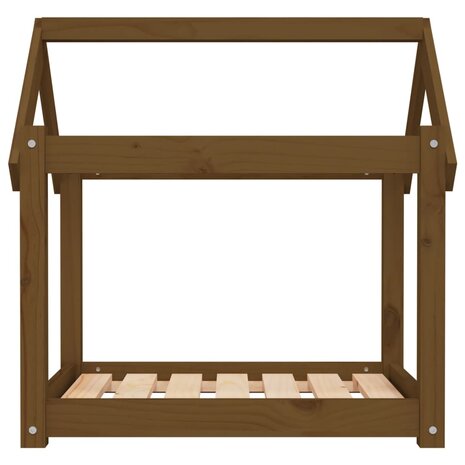 Hondenmand 71x55x70 cm massief grenenhout honingbruin 5