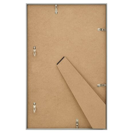 Fotolijsten 3 st voor tafel 13x18cm MDF zilverkleurig 6