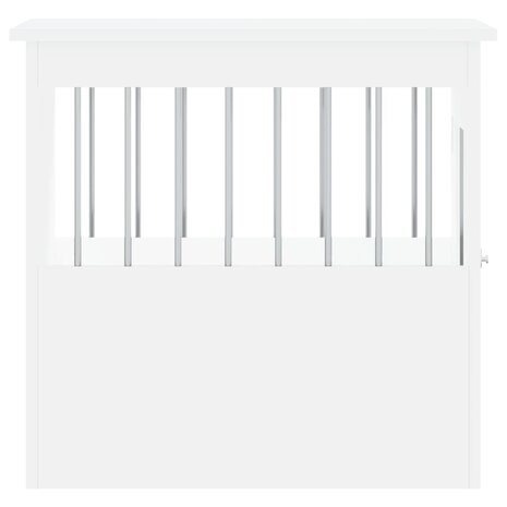 Hondenbench 45x62x59 cm bewerkt hout wit 8