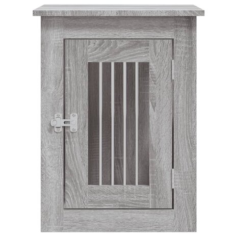 Hondenbench 45x62x59 cm bewerkt hout grijs sonoma 7
