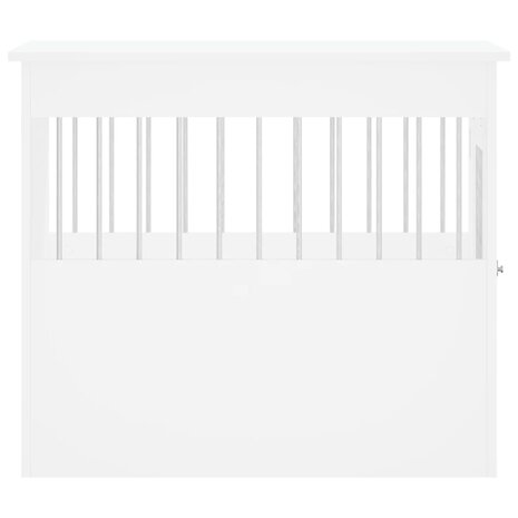 Hondenbench 55x80x68 cm bewerkt hout wit 8