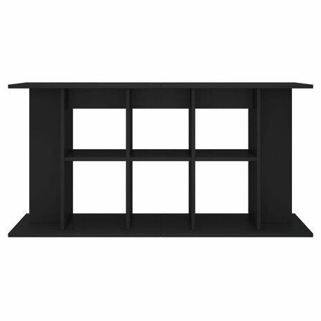 Aquariumstandaard 120x40x60 cm bewerkt hout zwart 4