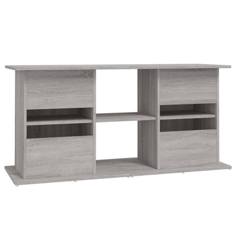 Aquariumstandaard 121x41x58 cm bewerkt hout grijs sonoma eiken 8