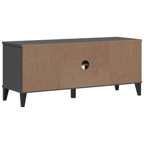 Schoenenbank VIKEN 106x35x45 cm bewerkt hout antracietgrijs 7