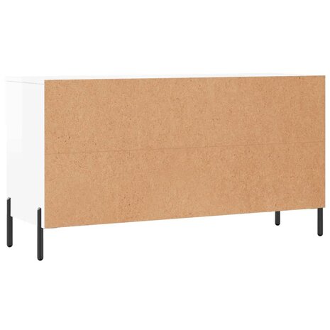 Schoenenbank 102x35x55 cm bewerkt hout hoogglans wit 8