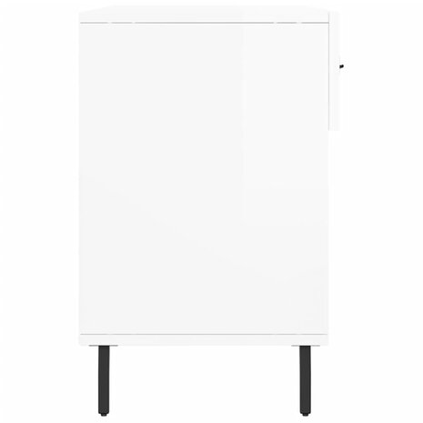 Schoenenbank 102x35x55 cm bewerkt hout hoogglans wit 7