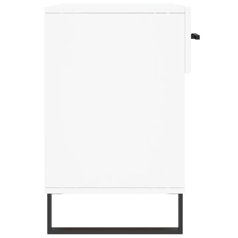 Schoenenbank 102x35x55 cm bewerkt hout wit 7