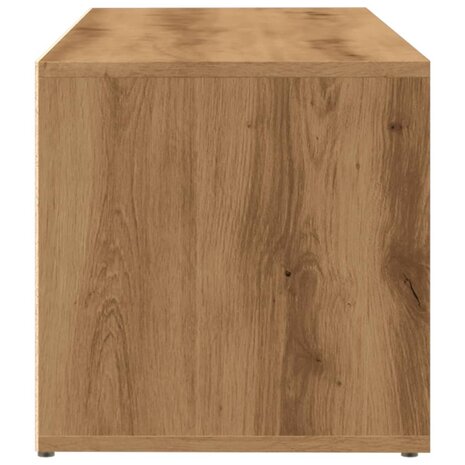 Schoenenopbergbank 105x35x35 cm bewerkt hout artisanaal eiken 5