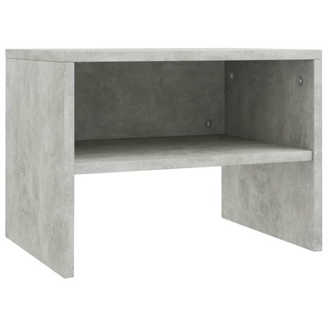 Nachtkastjes 2 st 40x30x30 cm bewerkt hout betongrijs 4