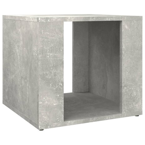 Nachtkastje 41x40x36 cm bewerkt hout betongrijs 2