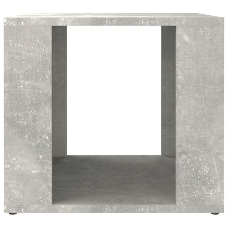 Nachtkastje 41x40x36 cm bewerkt hout betongrijs 5