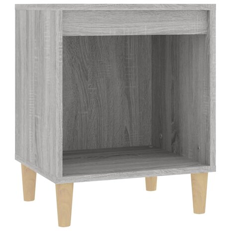 Nachtkastje 40x35x50 cm grijs sonoma eikenkleurig 2