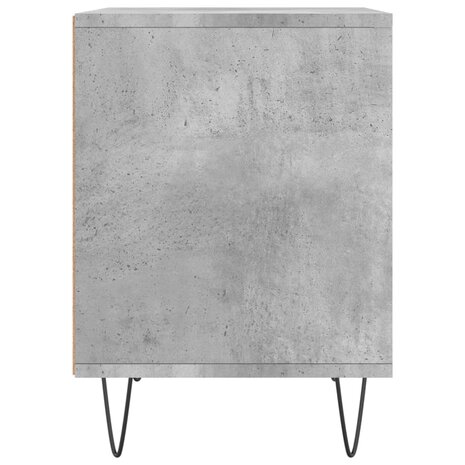 Nachtkastje 40x35x50 cm bewerkt hout betongrijs 5
